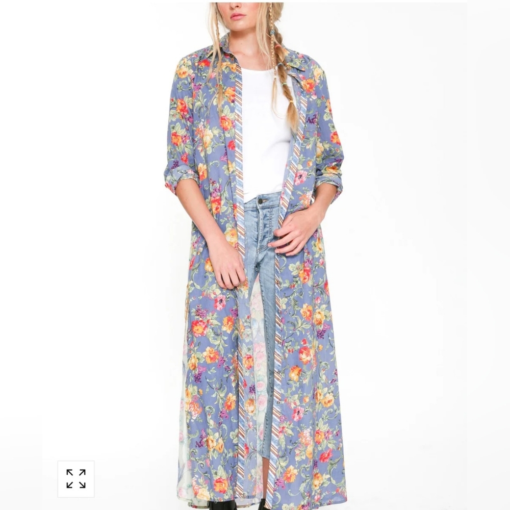 ARATTA MADE BEUTIFULLY BY S.K. MAXI SHIRT DUSTER
